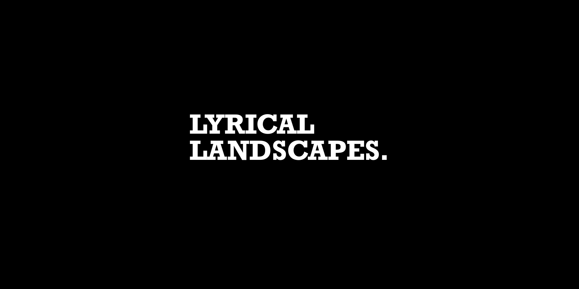 Lyrical Landscapes banner